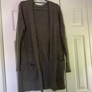 Long grey cardigan